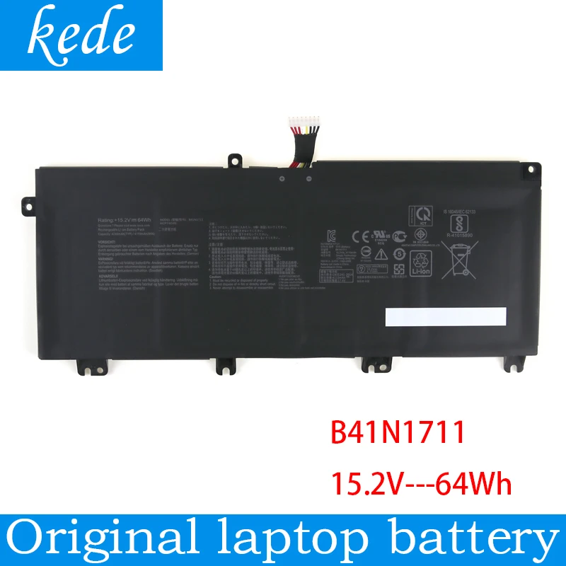 Kede оригинальный B41N1711 Аккумулятор для ноутбука ASUS ROG Strix GL703VD GL703VM GL503 FX503VM FX63V ZX63V
