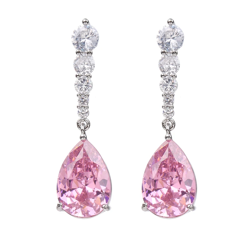 Bettyue очаровательный дизайн в форме капли воды для женщин модные серьги с многоцветным цирконием длинный стиль банкет элегантный выбор