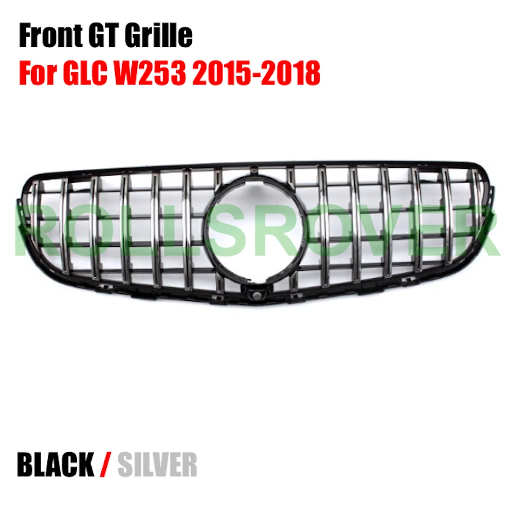 

Передний бампер ROLLSROVER GT решетка гриль для GLC W253 2015-2018 черный серебристый