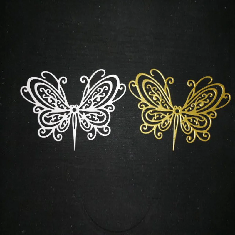 Необычные вырезанные металлические штампы в виде бабочки красивые для