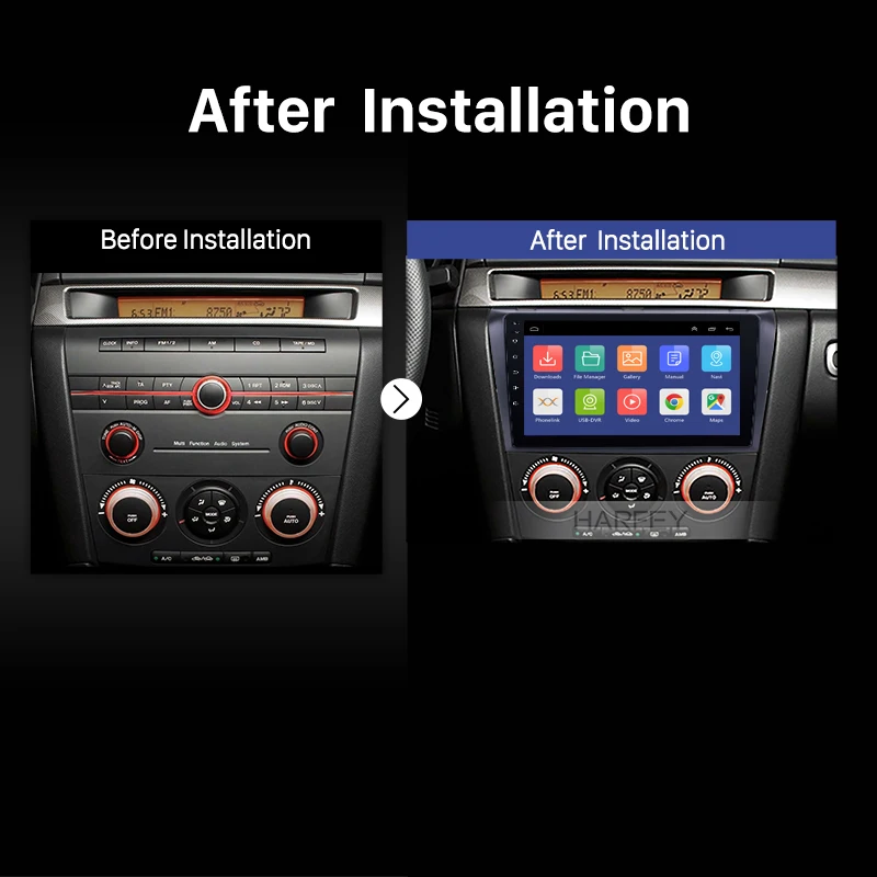 Harfey 2Din Android 9 0 &quotавтомобильное радио для 2004 2005 2006 2007 2008 2009 Mazda 3 стерео GPS