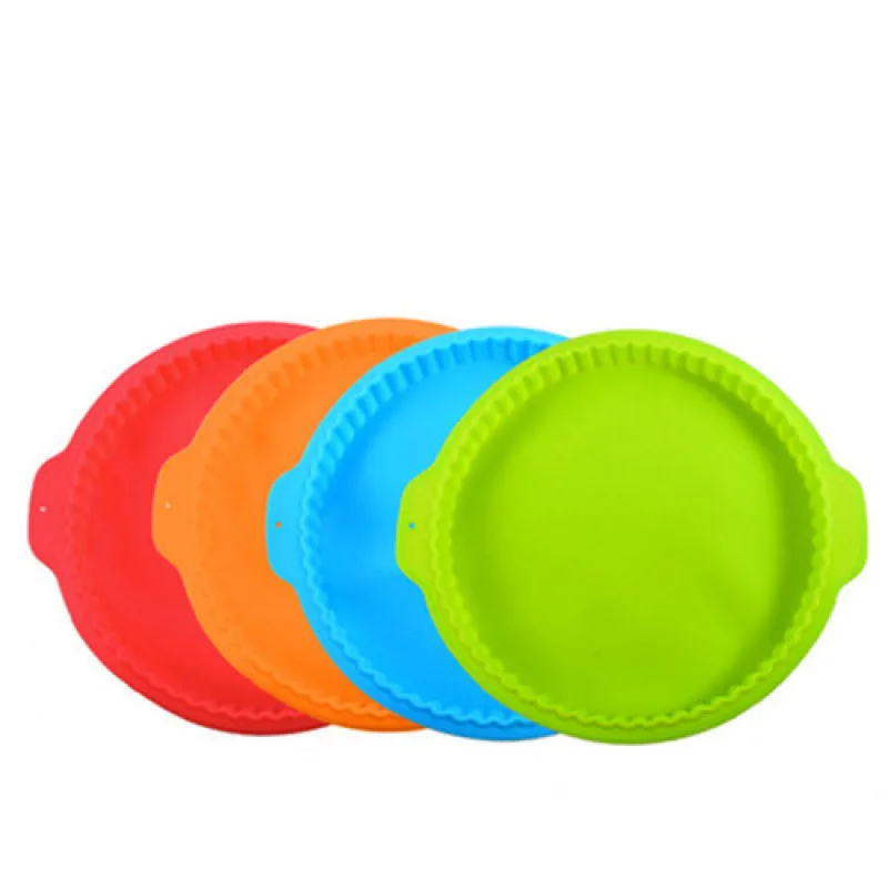 

Round Pie Pan Round Wavy Edge Silicone Mousse Cake Baking Pan Biscuit Bread Pie Toast Baking Tool Chocolate Cake Mold
