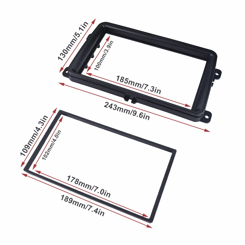 Автомагнитола SPEEDWOW с двойным Din каркасом обшивкой салона для Touran Caddy Passat Golf Tiguan T5