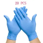 100 шт. одноразовые латексные прозрачные перчатки Dbsm бытовые длинные лабораторные чистящие перчатки резиновые женские осмотр с питанием