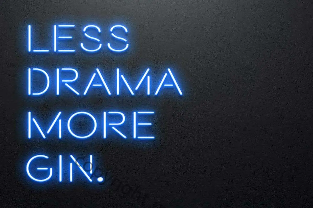 

More Drama Less Gin Room Decoration Retro Vintage Metal Sign Tin Sign Tin Plates Neon Sign For Man Cave Cafe Pub Home Club