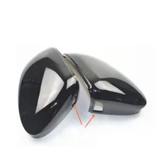 Black For Golf 8 mk8 Mirror Cover Rear view Side Mirror Cap Housing Support Lane Change Side Assist Blind Spot assist