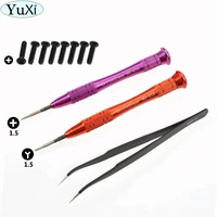 yuxi for nintend switch cross tri 1 5mm wing screwdriver tweezer signal sponge for switch joy con screwdriver
