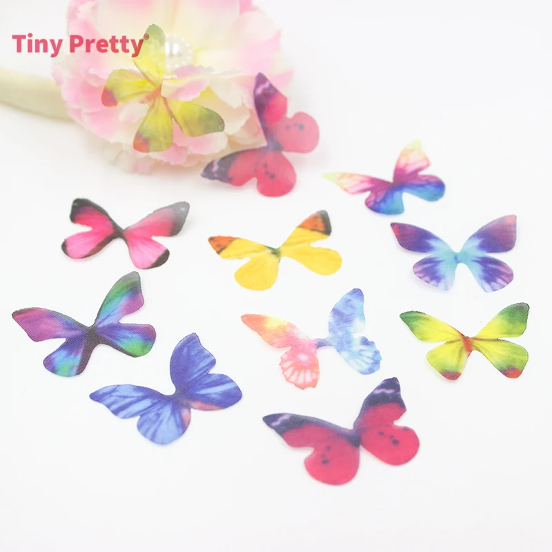 40 шт. тканевые бабочки из органзы для подвесок | Дом и сад