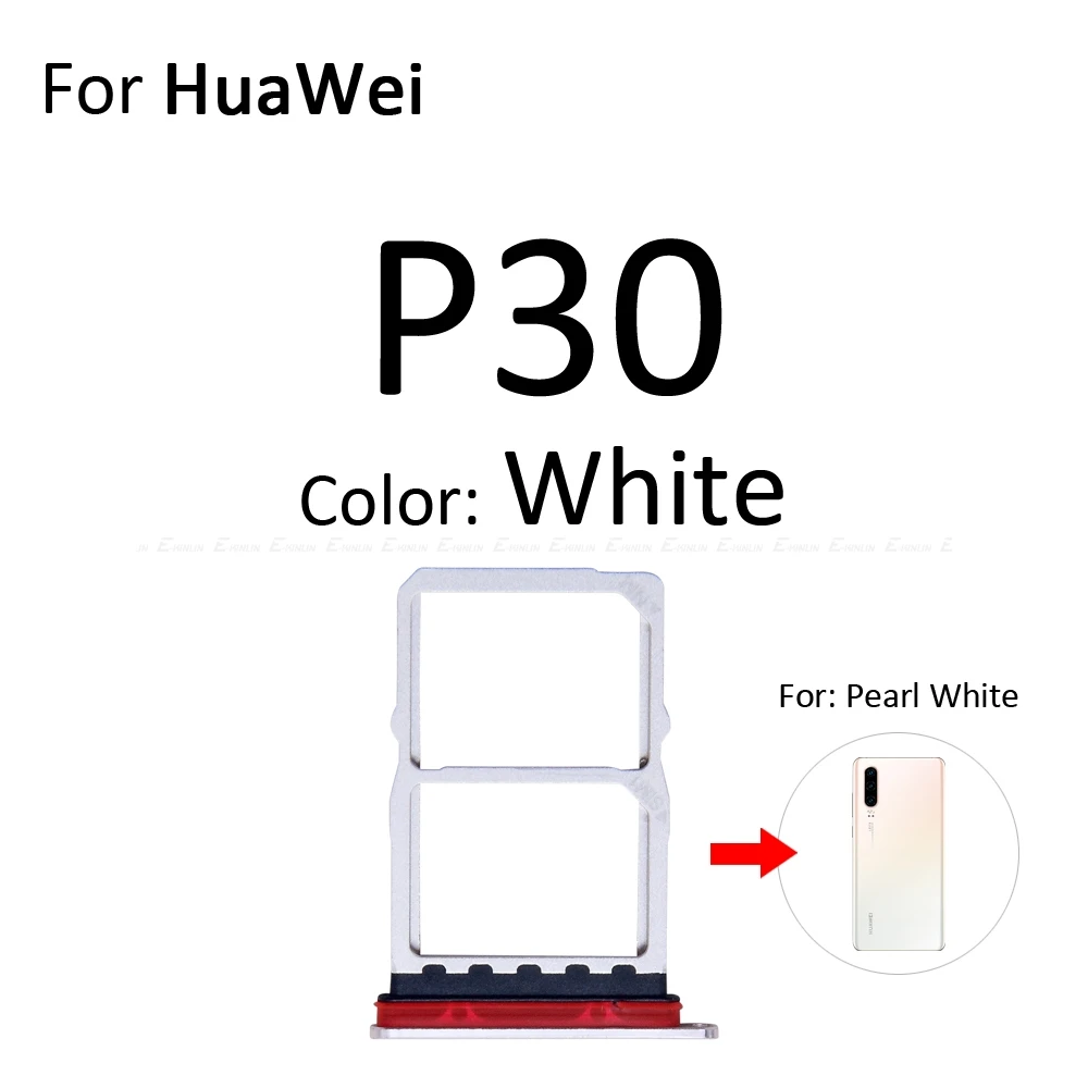 Высокое качество Micro SD/Sim карты лоток гнездо адаптер для HuaWei P30 Pro Lite Разъем Держатель Слот ридер детали контейнера