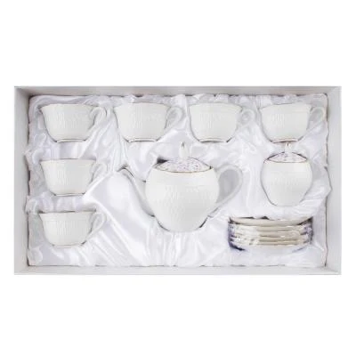 MILLIMI Пастораль Набор чайный 14 пр. чашка 250мл чайник 900мл сахарница 280 мл кост. фрф |