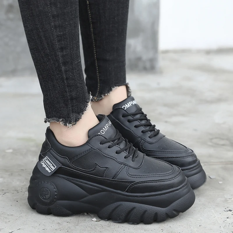 Женские Модные лоферы женские кроссовки на платформе дышащая обувь Повседневная