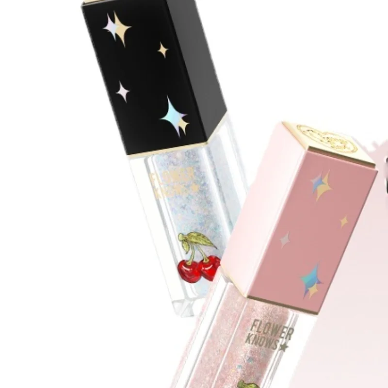 

TT Flower Knows Cherry Party Liquid Eyeshadow Shining Liquid Thin and Glittering Pearlescent Large Sequins