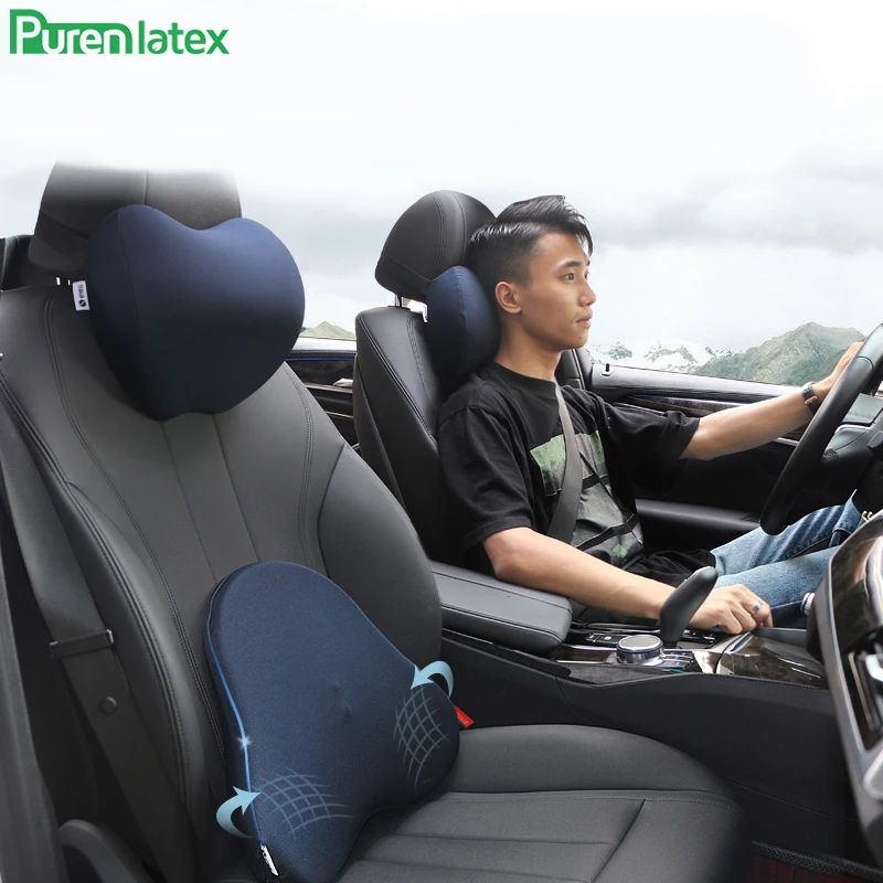 PurenLatex пены памяти подголовник спинки сиденья подушки защиты шеи шейный