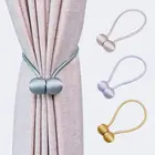 Магнитный подхват для штор, держатель для занавесок, зажим с пряжкой из полиэстера, красивый и модный декоративный аксессуар для дома, 1 шт.