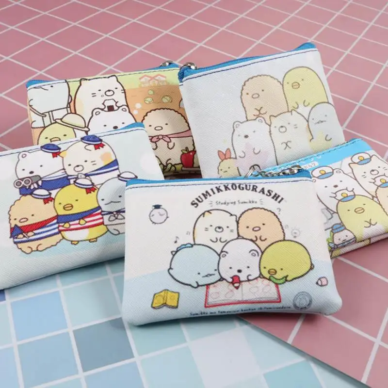 1 пара милые японский Sumikko Gurashi углу существо портмоне Портативный сумка Подвеска