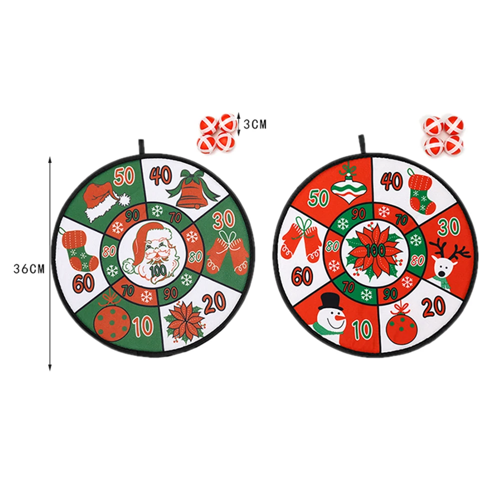 

Decorations for Home Navidad 2020 Noel Xmas Natal Decor Santa Christmas Toy Ball Dart Board Throwing Children Dart board Set