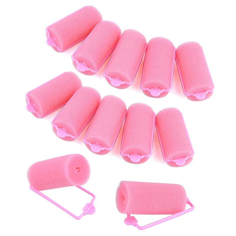 12 шт./упак. Пряжка мягкая губка пены Плойка для завивки волос легко Щипцы укладки