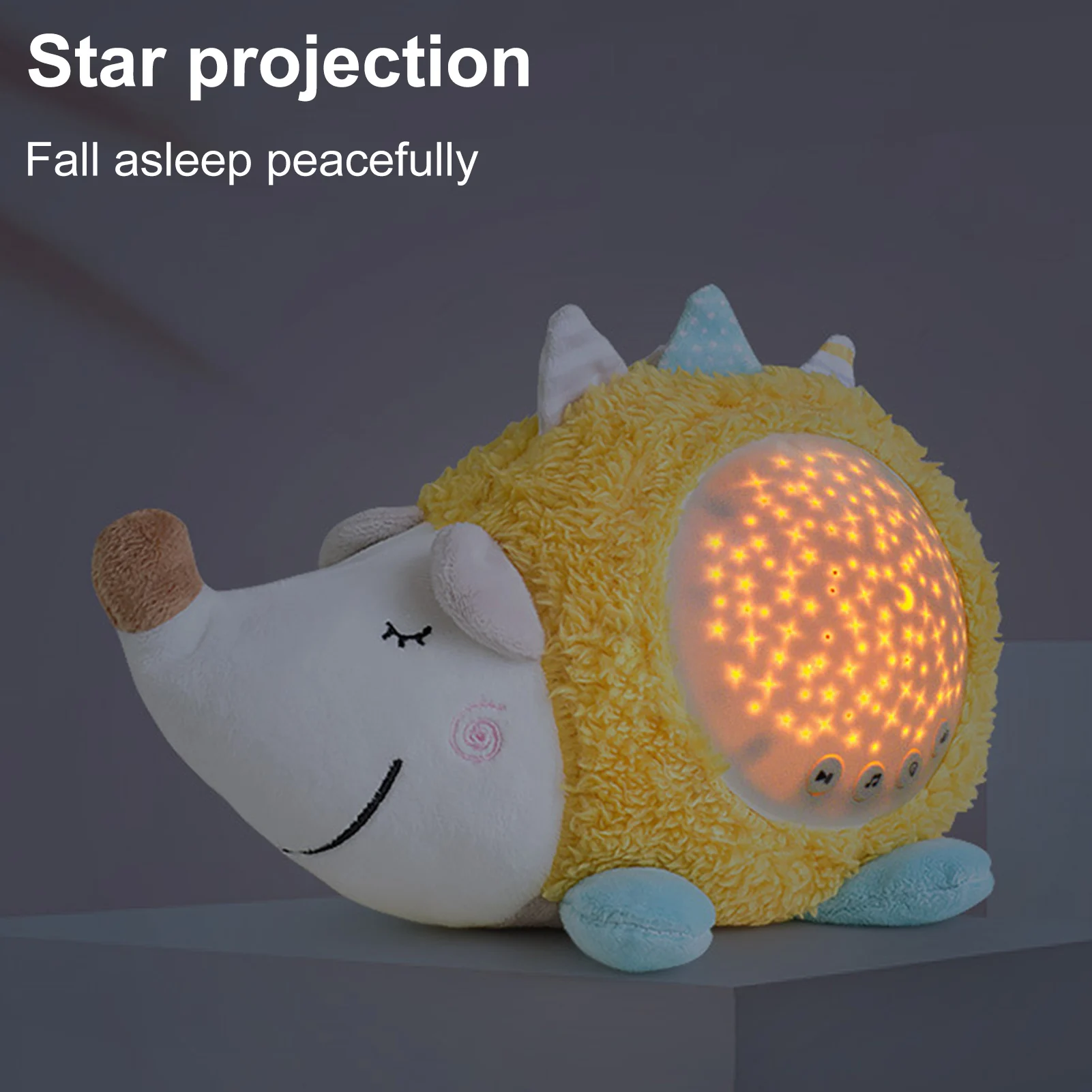 

Baby Soother Sound Toy Baby Comfort Projection Night Light Music Infant Sleep Starry Sky Projector Children Plush Doll Doll