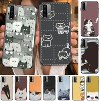 cartoon cute funny cat phone case for xiaomi redmi 11 lite 9c 8a 7a pro 10t 5g cover mi 10 ultra poco m3 x3 nfc 8 se cover
