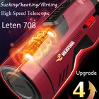 Leten нагревательная Вагина, настоящая киска, сексуальные вибраторы, автоматический телескопический Мужской мастурбатор, секс-машина, присоска, чашка для мастурбации, секс-игрушка