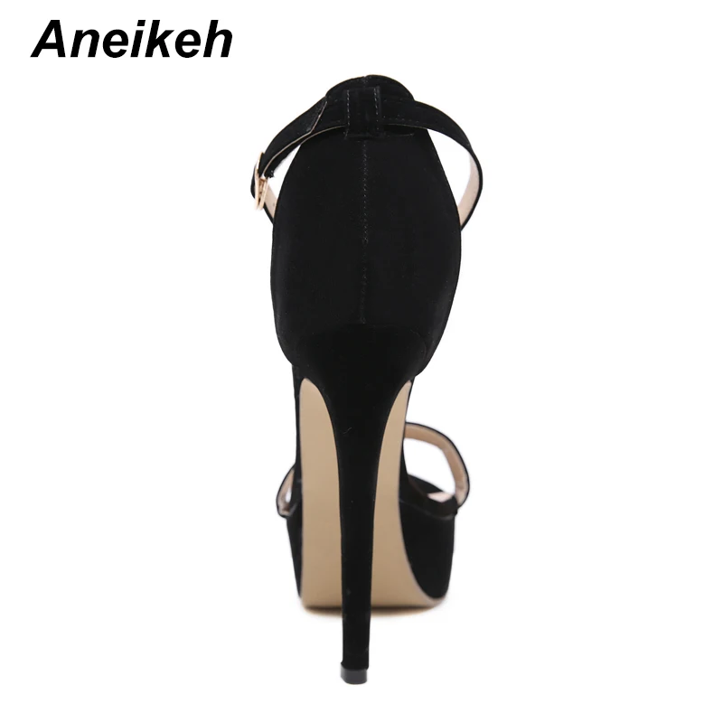 Летние сексуальные женские туфли лодочки Aneikeh в стиле гладиатора на тонком