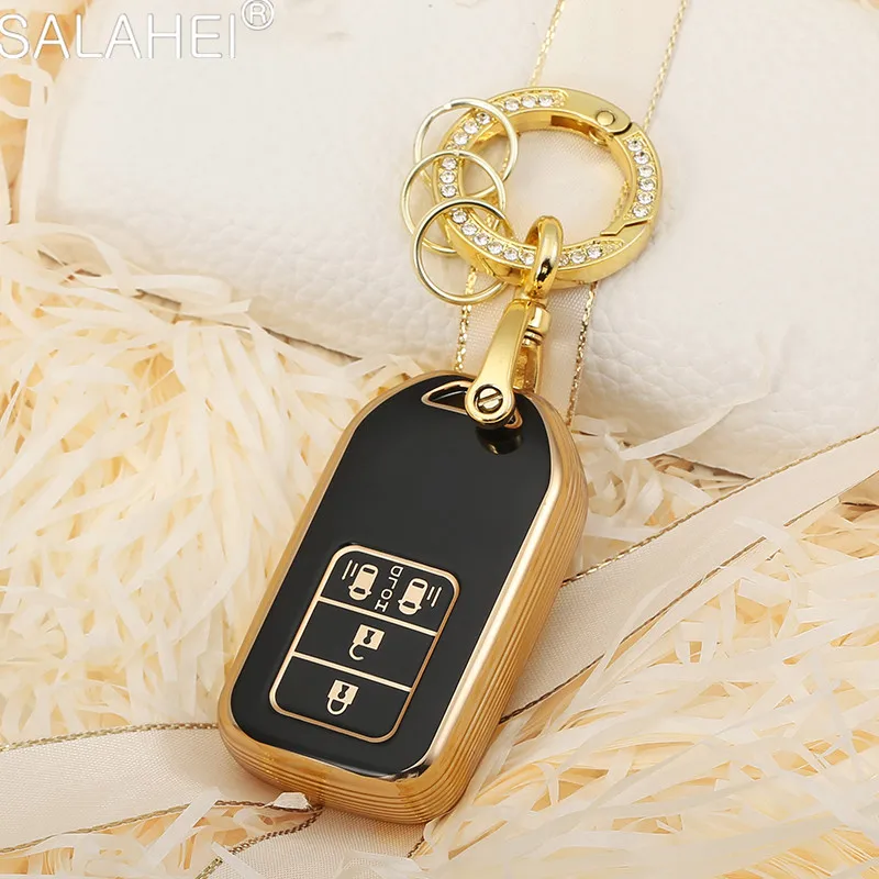 

Чехол из ТПУ для Honda Civic City Vezel Accord чехол для автомобильного ключа CRV Polit Jazz Jade Crider Odyssey EX Inspire Envix 2019