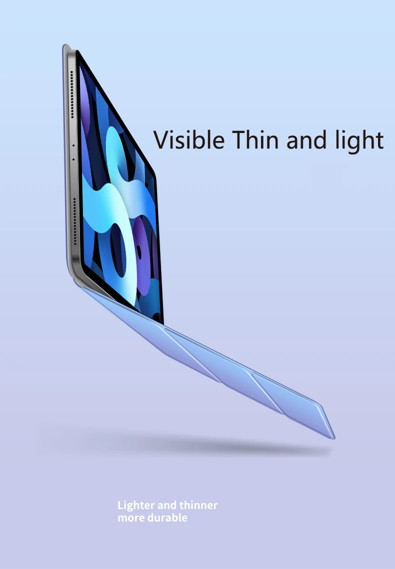 Окрашенный Умный Магнитный чехол для планшета Apple Ipad Pro 12 9 2020 раскладной защитный