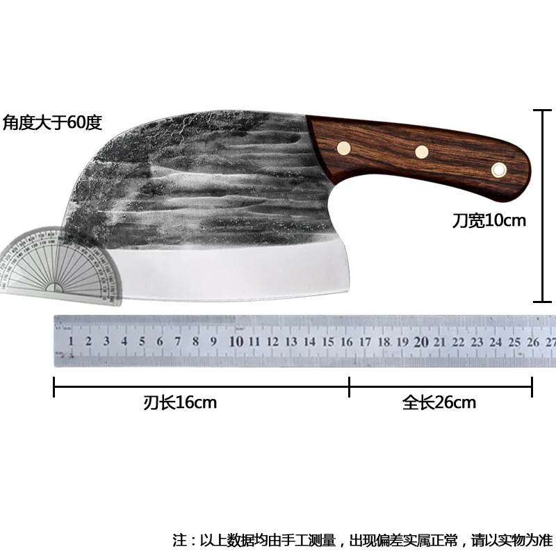 

Handmade Forged Chopping Kitchen Knife High-Carbon Stainless Steel Bone-Cutter Chinese Traditional Butcher Knife Durable Cleaver