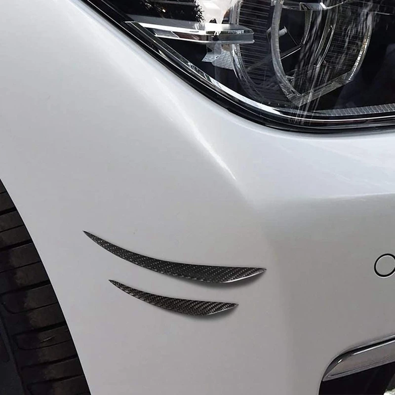 

For-BMW Parts E60 E90 F30 F10 E70 F15 E84 F20 Car Carbon Fiber Sticker Carbon Fiber Spoiler Air Knife 4Pcs