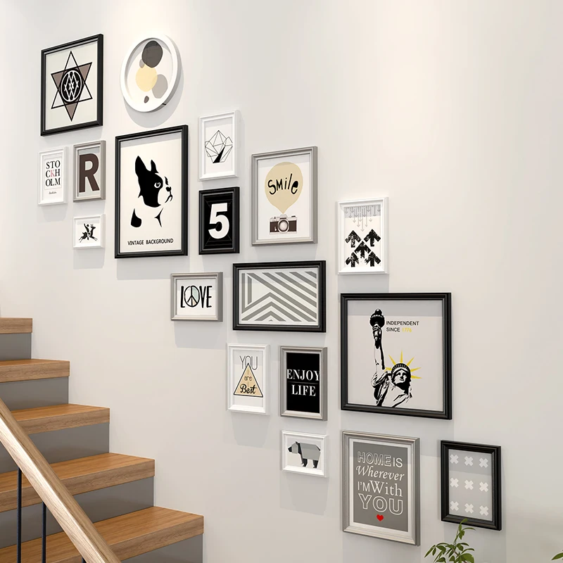 

Деревянные фоторамки набор 18 шт.