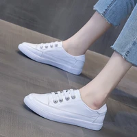 women genuine leather sneakers large size 35 43 little white shoes fashion ladies vulcanized shoes woman summer flats