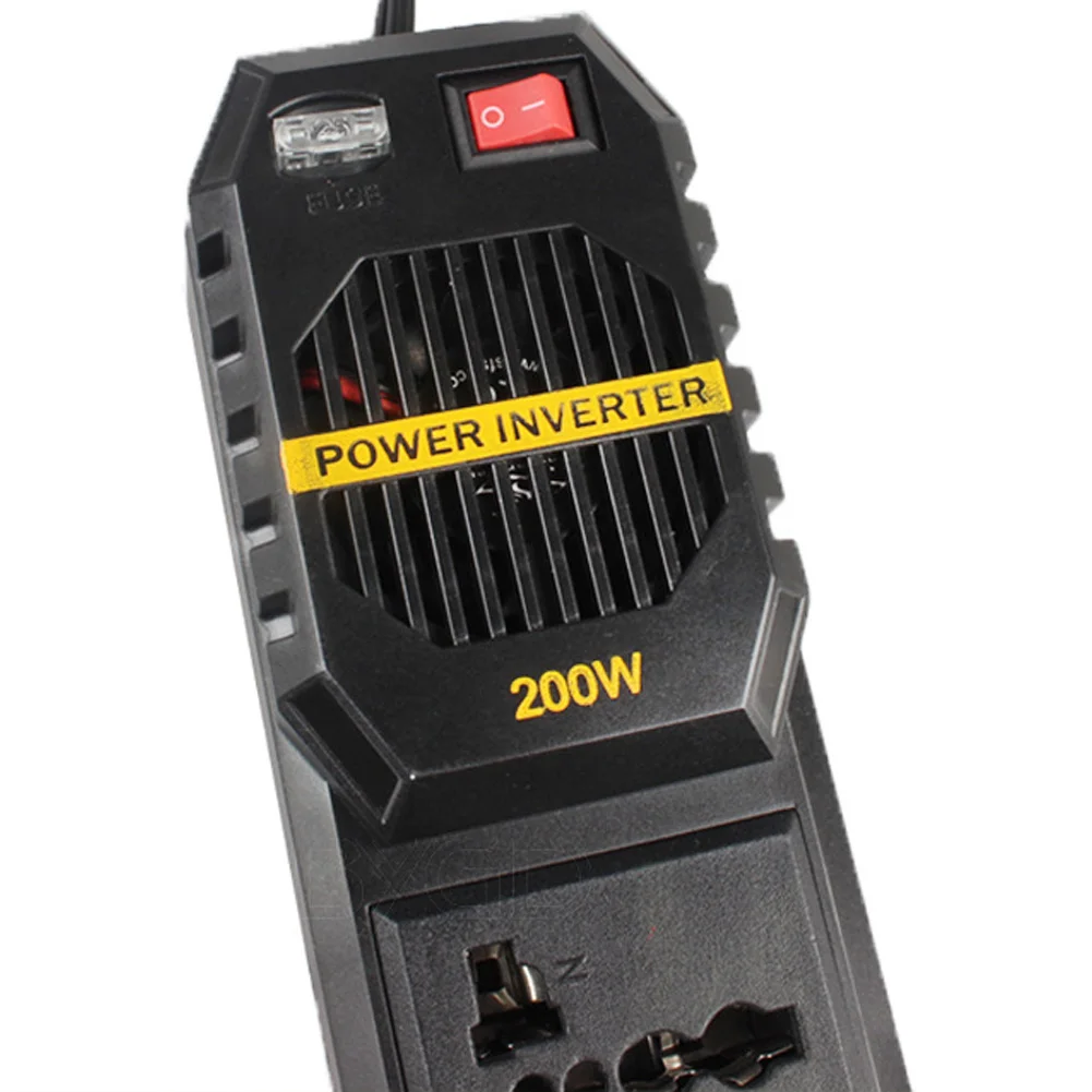 200 W Watts Car Cigarette Inverter 12 V to 220 Volt DC AC Converter 4 USB 3.1A Charger Wave Auto Adapter Voltage Transformer | Автомобили