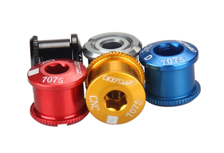 

5 PCS/LOT GUB Bicycle Extended Bolts Crankset Bike Chain Ring Nut Mixed Colors Double Screw