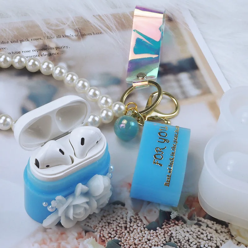 Форма для корпуса Bluetooth наушников из эпоксидной смолы защитная коробка форма