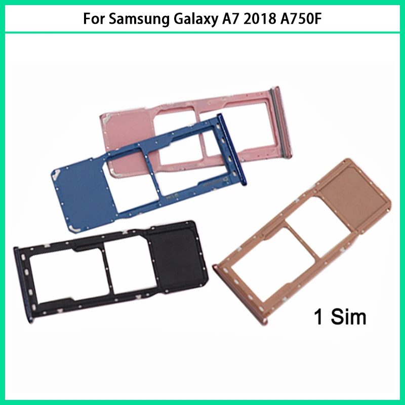 Новый лоток для sim-карт A750 samsung Galaxy A7 2018 A750F устройство чтения держатель слот