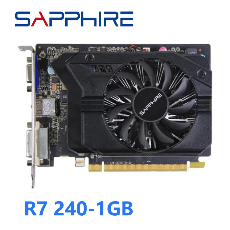 

Видеокарта SAPPHIRE R7 240, б/у, 1 ГБ, для компьютерных игр, Radeon R7240, 1G, для видеокарты AMD, 64 бит, 128 бит, HDMI, VGA