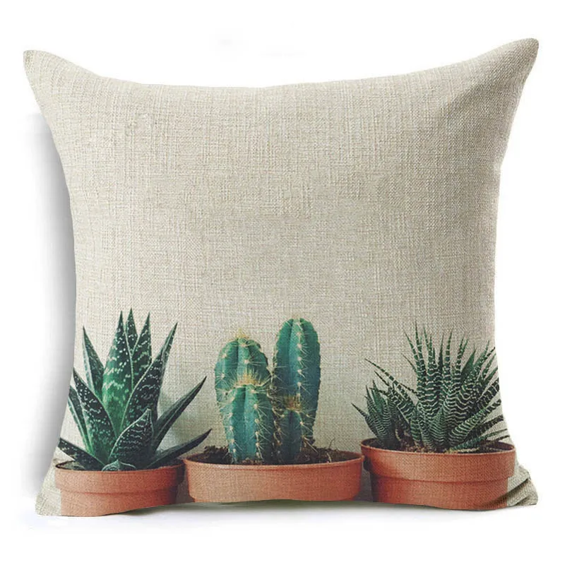 Наволочка для подушки с принтом в скандинавском стиле изображением ананаса и