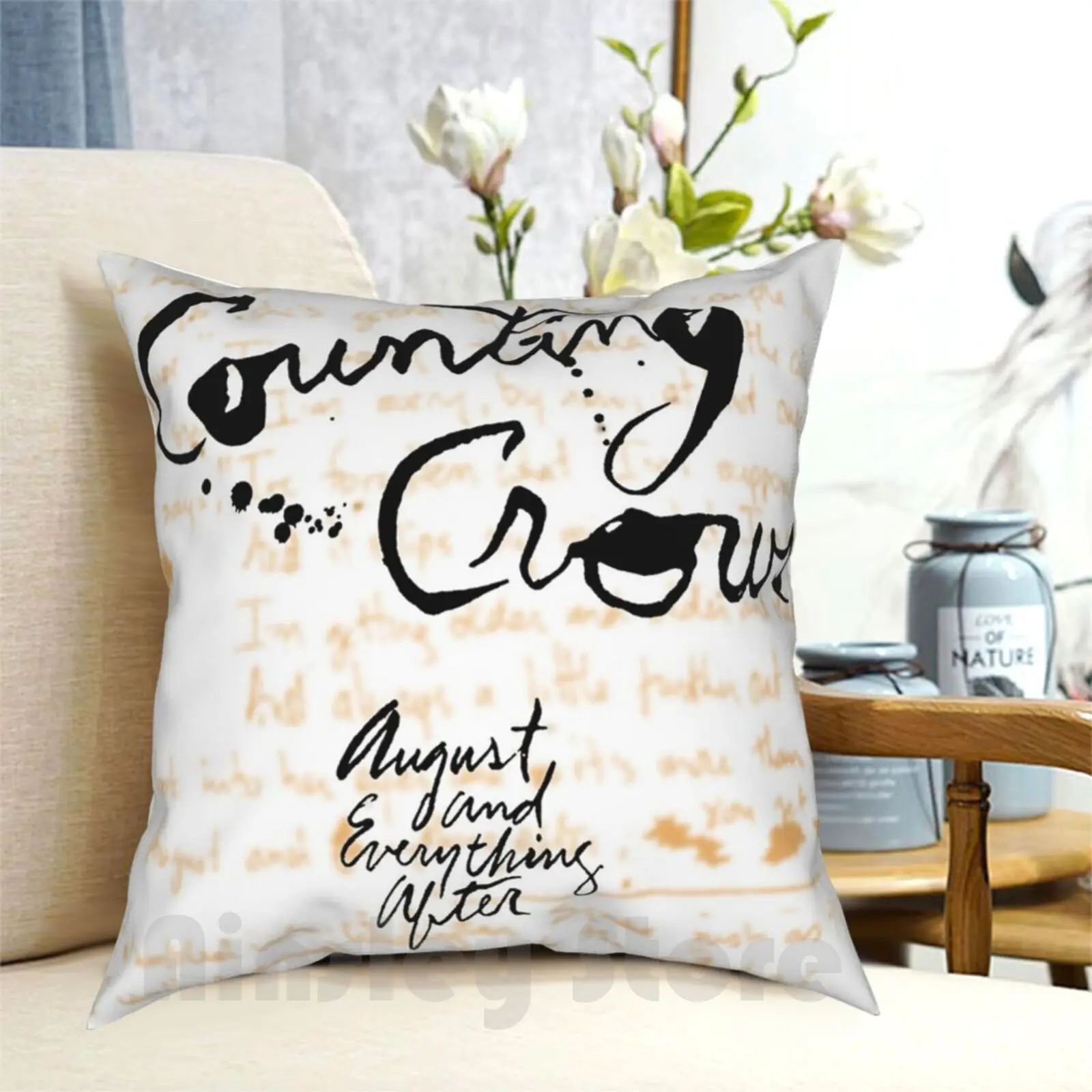 

Counting Crows-August And Everything After Pillow Case Printed Home Soft DIY Pillow cover Countingcrows August Album Band