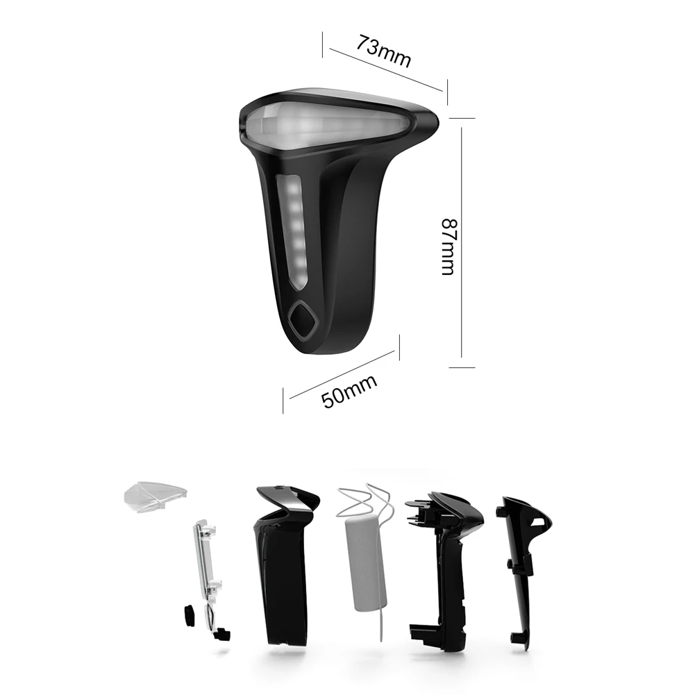 

Bicycle Rear Light USB Charging Smart Braking 7 Modes IP66 Waterproof Taillight Lamp Mountain Road Bike Safety Warning Riding