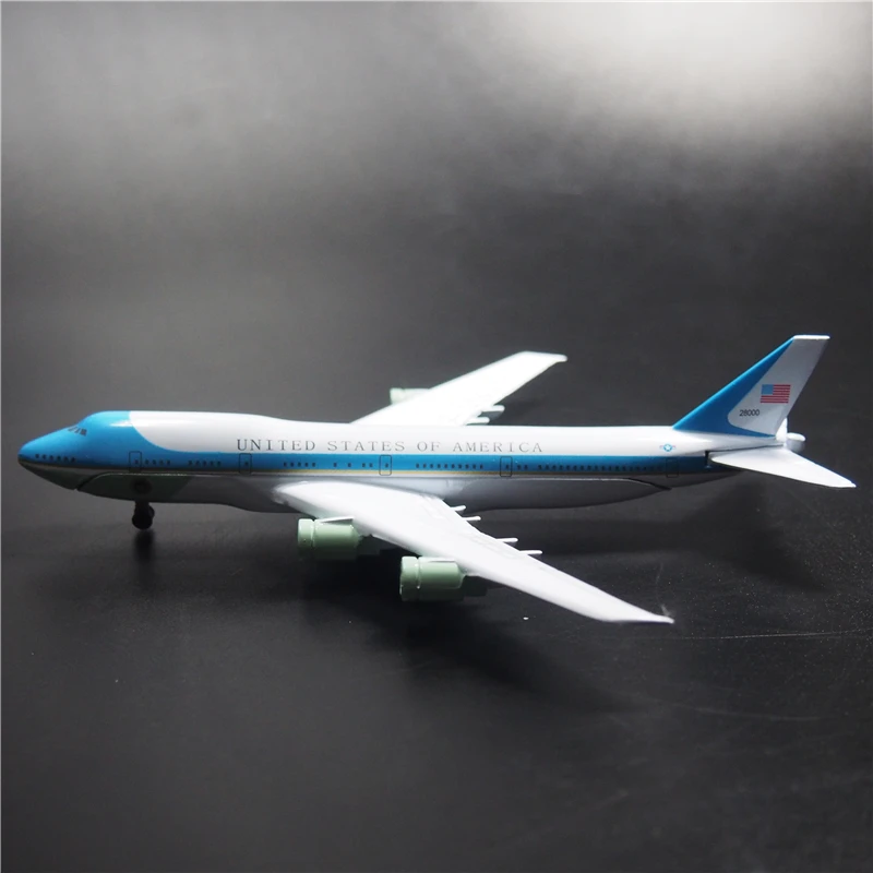 16cm Air Force One Simulation Alloy Civil Aviation Aircraft Model Decoration World Airline Model Gift Hot Sale