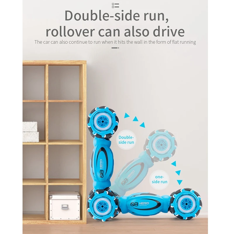 

2.4GHz 4WD RC Gesture Induction Twisting Car Music Dancing RC Car 360 Deformation Climbing Vehicle Toys