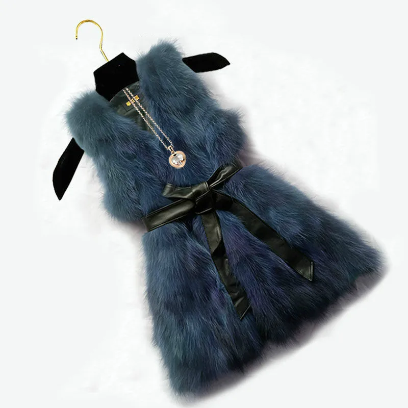 Women 2020 Winter Real Raccoon Fur Vest Fashion Female Genuine Fur Gilet New Casual Slim Natural Fur Thick Warm Coat Veste L761