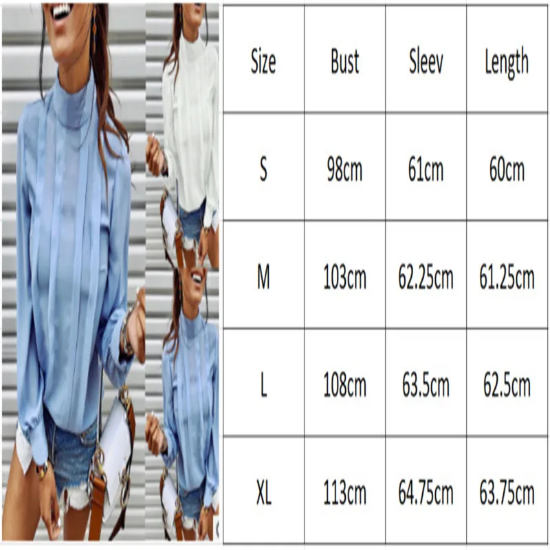 2019 Korean Modis Women Blouse Chiffon Ruffer Casual Shirts Pleated Ladies Autumn Loose Top Femme Ropa Clothes | Женская одежда
