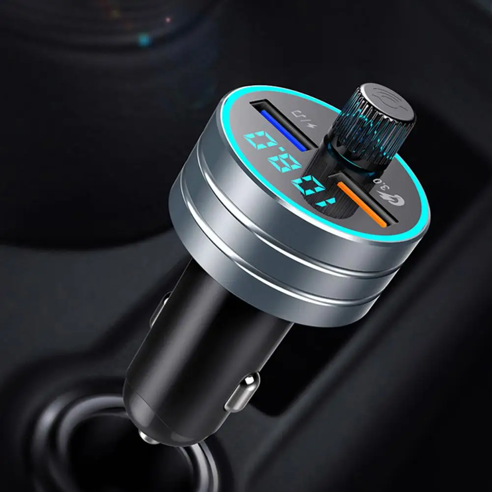 FM-передатчик C1/D5 Bluetooth 5 0 автоматическое быстрое зарядное устройство из