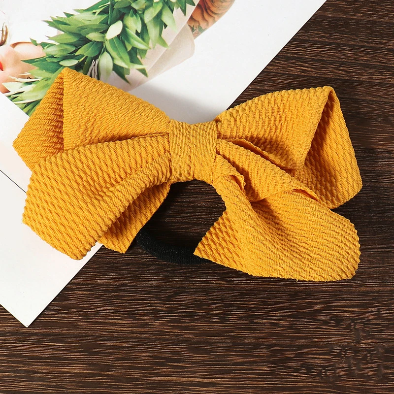 

1PC Women Rubber Bands Fabric Bow Elastic Hair Bands Rope Scrunchie Ponytail Holder Gum For Girls Hair Accessories
