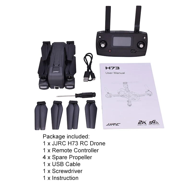 JJRC H73 2K 5G WiFi HD камера RC складной Дрон с gps Follow Me FPV Квадрокоптер