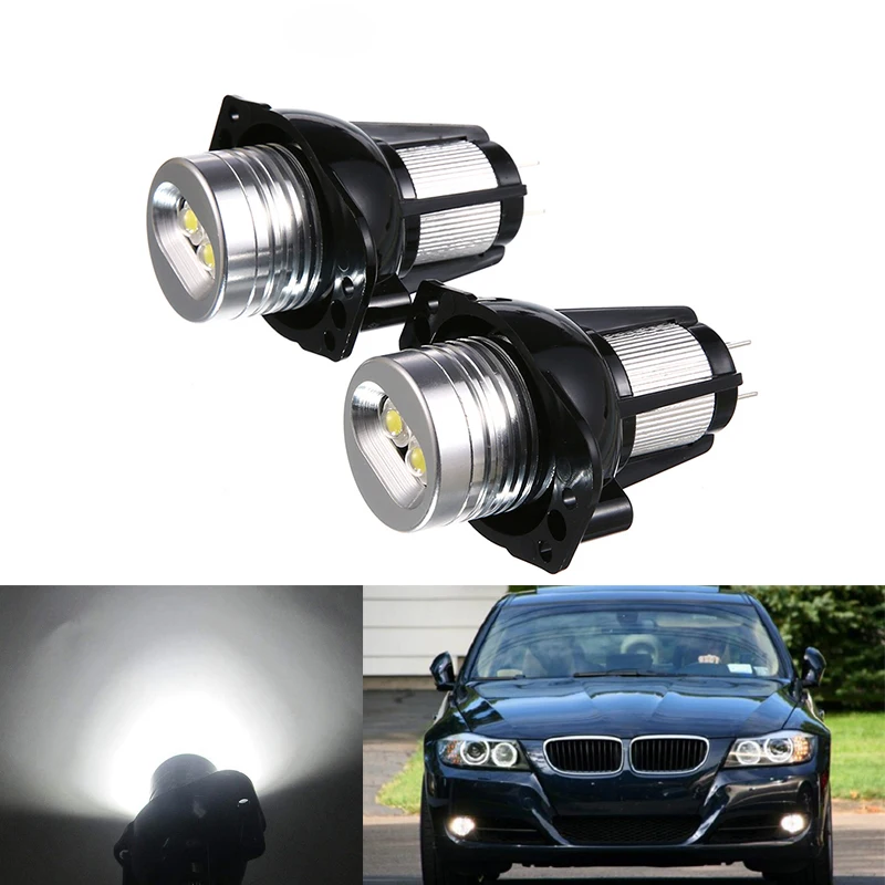 Автомобильные светодиодные фары ангельские Canbus 10 Вт для BMW 3 серии E90 E91 325i 325xi 328i