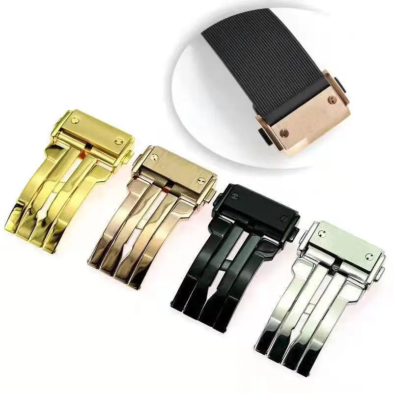

304 stainless steel double push clasp is suitable for Hublot strap Big Bang 18/20/22/24mm