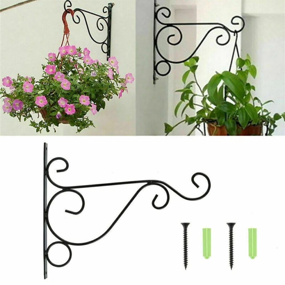 

Metal Plant Hangers Hanging Basket Brackets Plant Wall Decor High quality