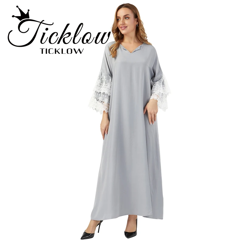 

Новинка 2021, длинная юбка с пузырьковым узором, Женская юбка с длинными рукавами, с вышивкой, серого цвета, с V-образным вырезом, для коктейльн...